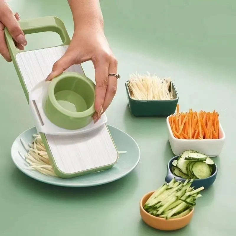 Stainless Steel 5in1 Multifunctional Vegetable Slicer Cutter