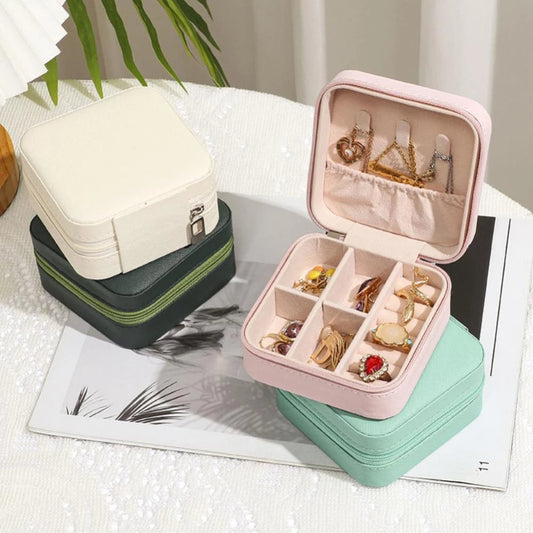 Mini Portable Jewelry Travel Organizer Box